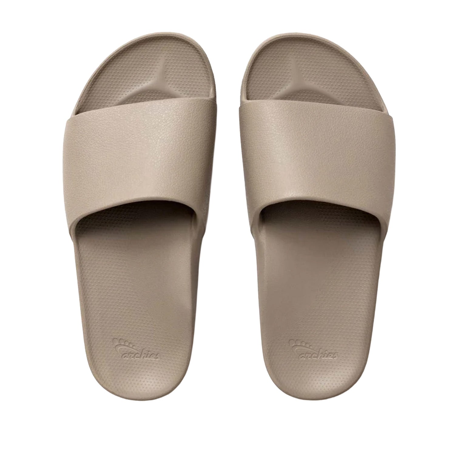 Archies Unisex Arch Support Slides in Taupe