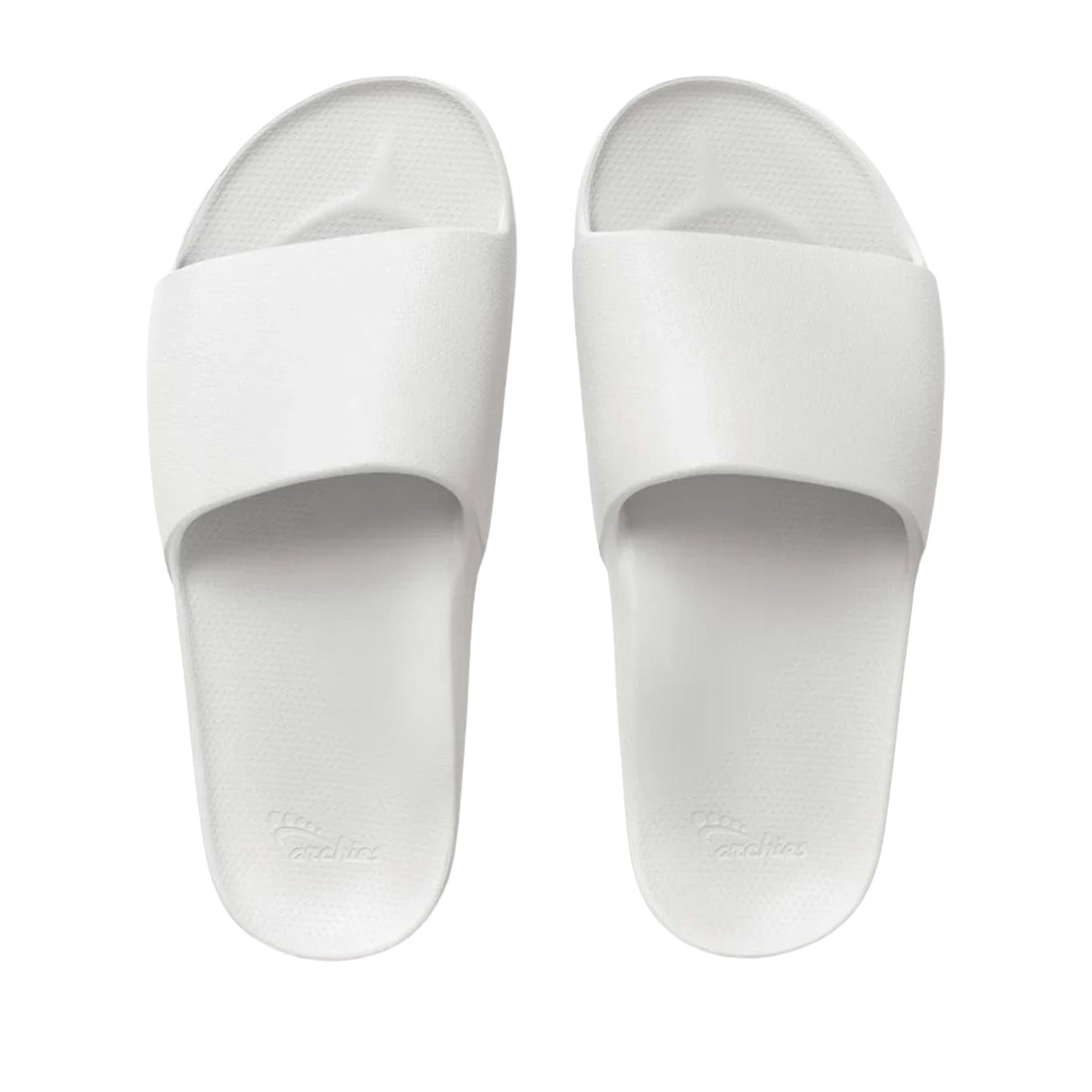 Archies Unisex Arch Support Slides in White