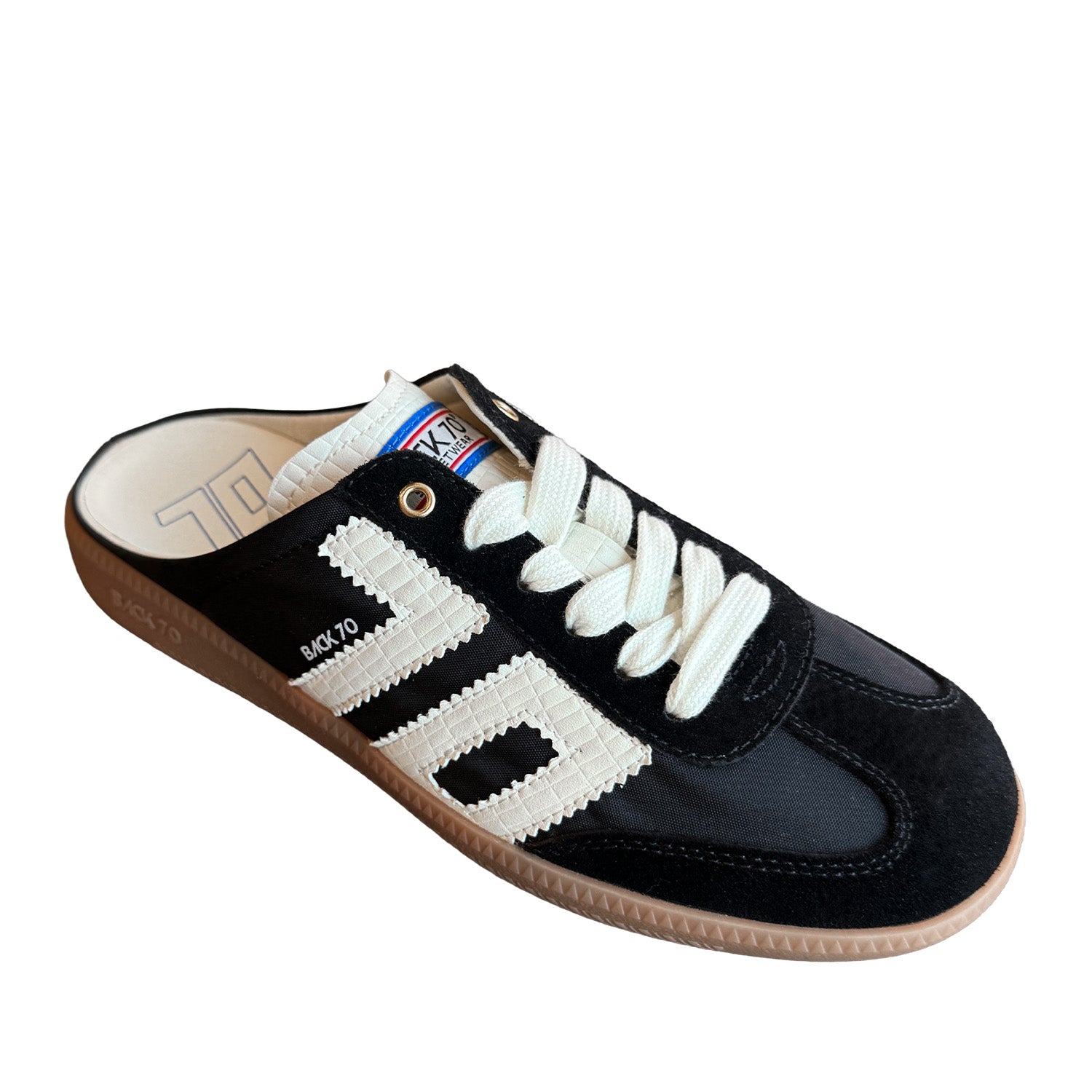 Back 70 Women's Easter 961 Mule in Black/White
