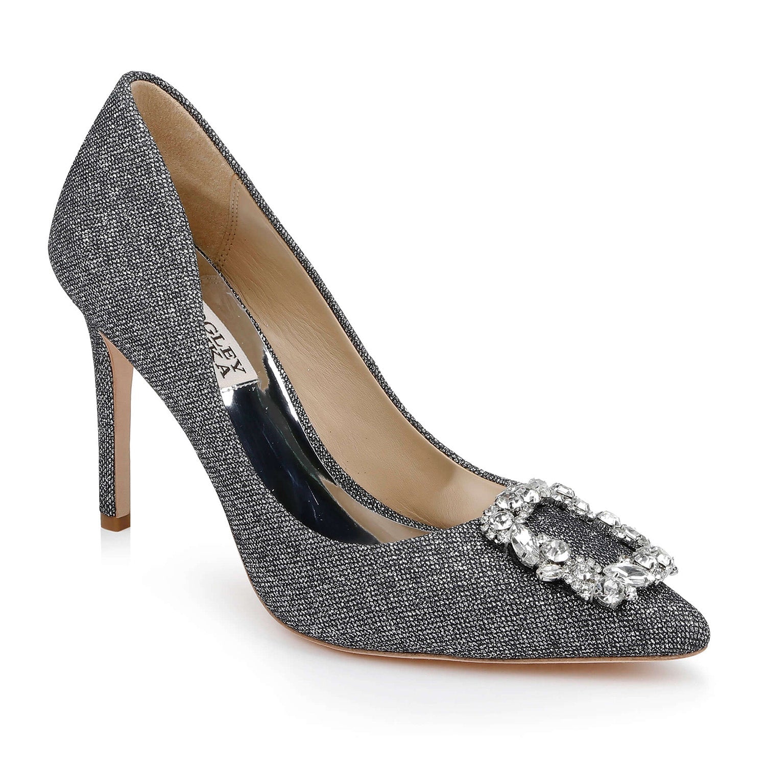 Badgley Mischka Womens Cher in Pewter