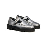 G.H. Bass Women's Mary Jane Super Lug Loafer in Silver