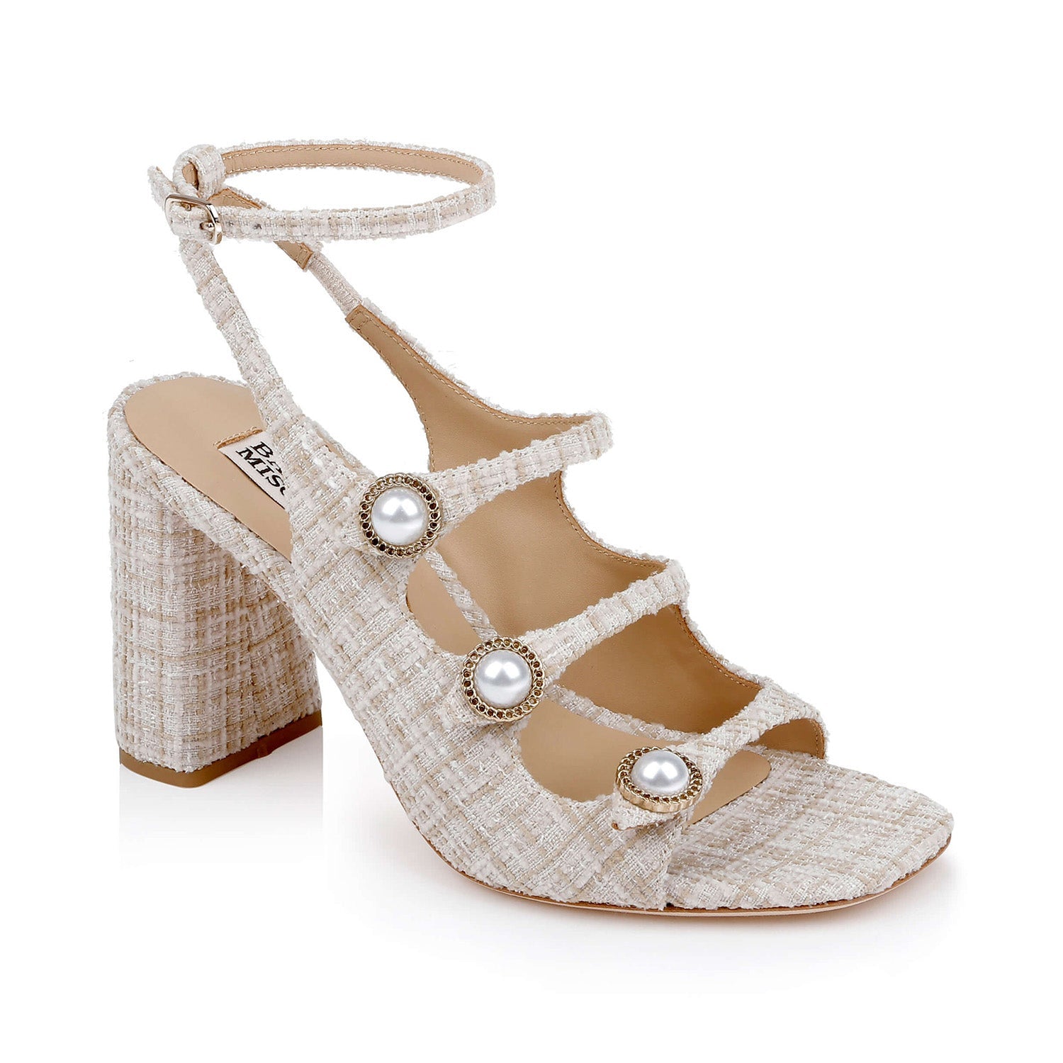 Badgley Mischka Womens Vella in Cream
