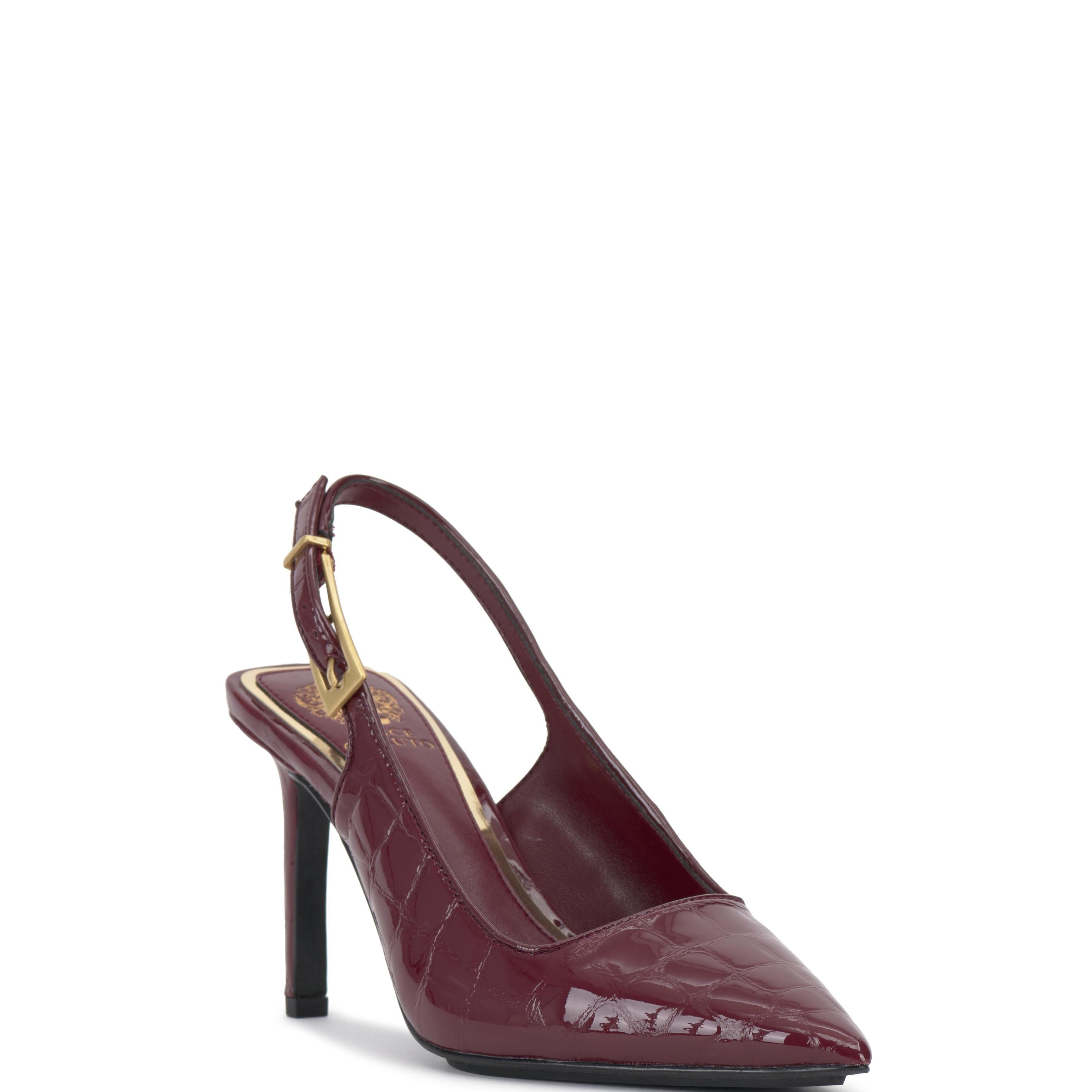 Vince Camuto Women's Brendie Chianti/Glossy Croco M