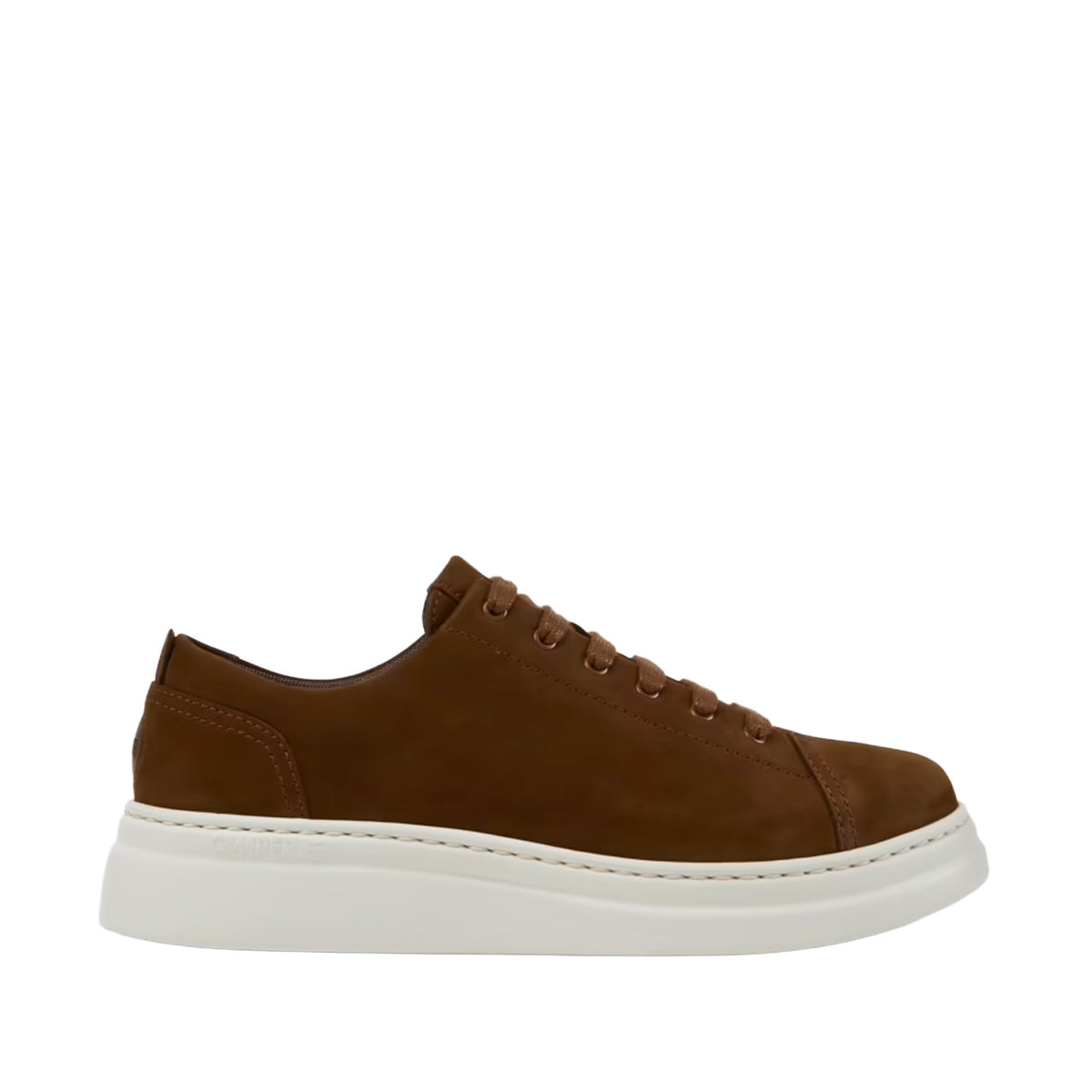 brown sneaker on a white background