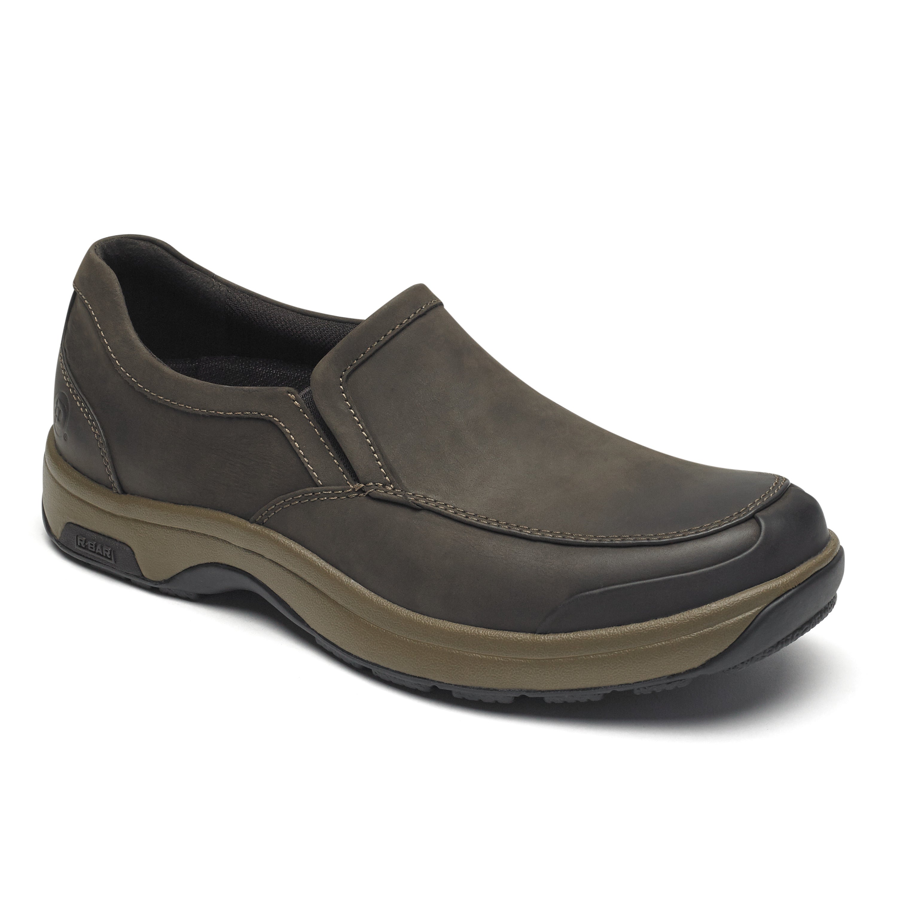 Dunham Men's Battery Park Slip-On In Brown/Nubuck
