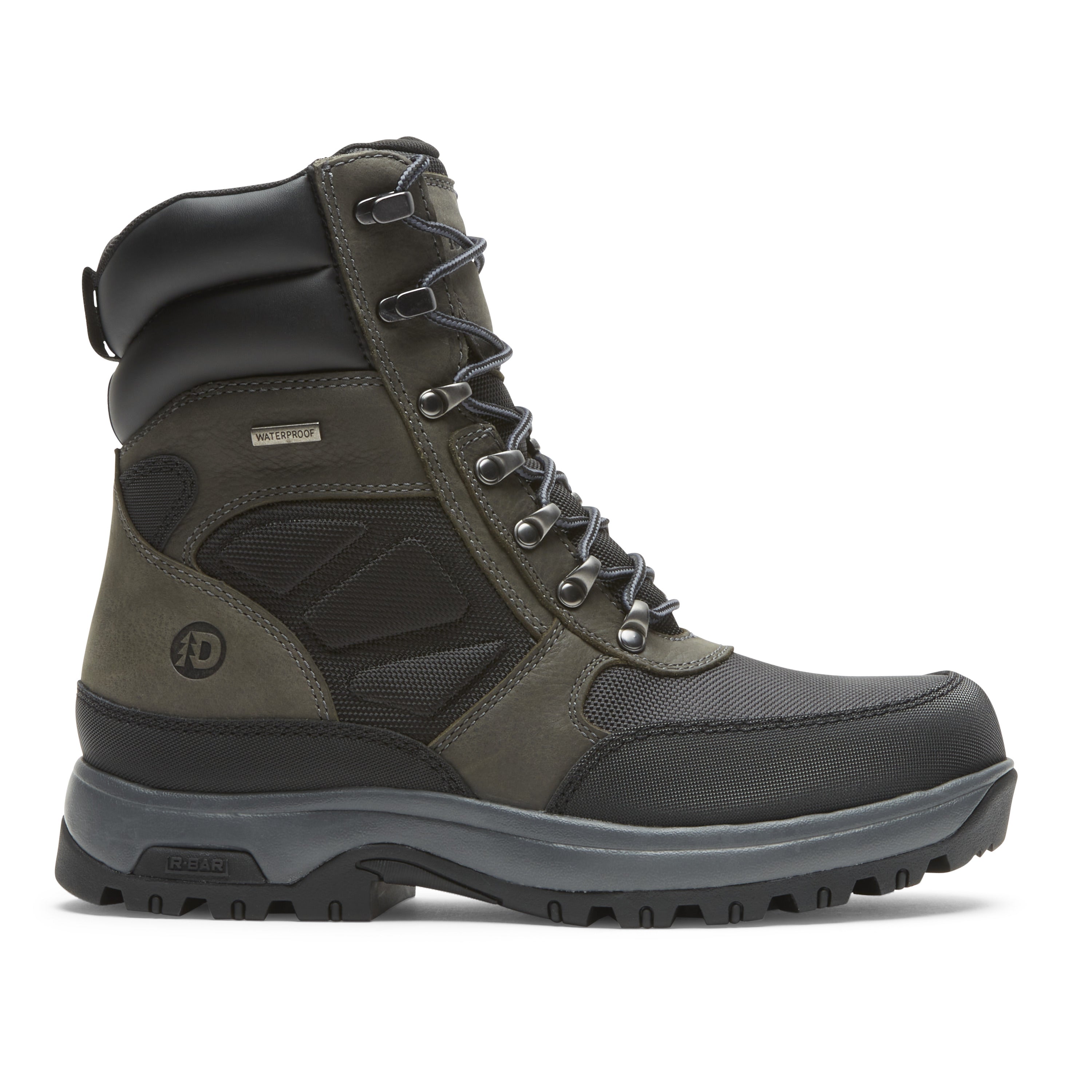 Dunham Men's 8In Ubal In Black/Castlerock