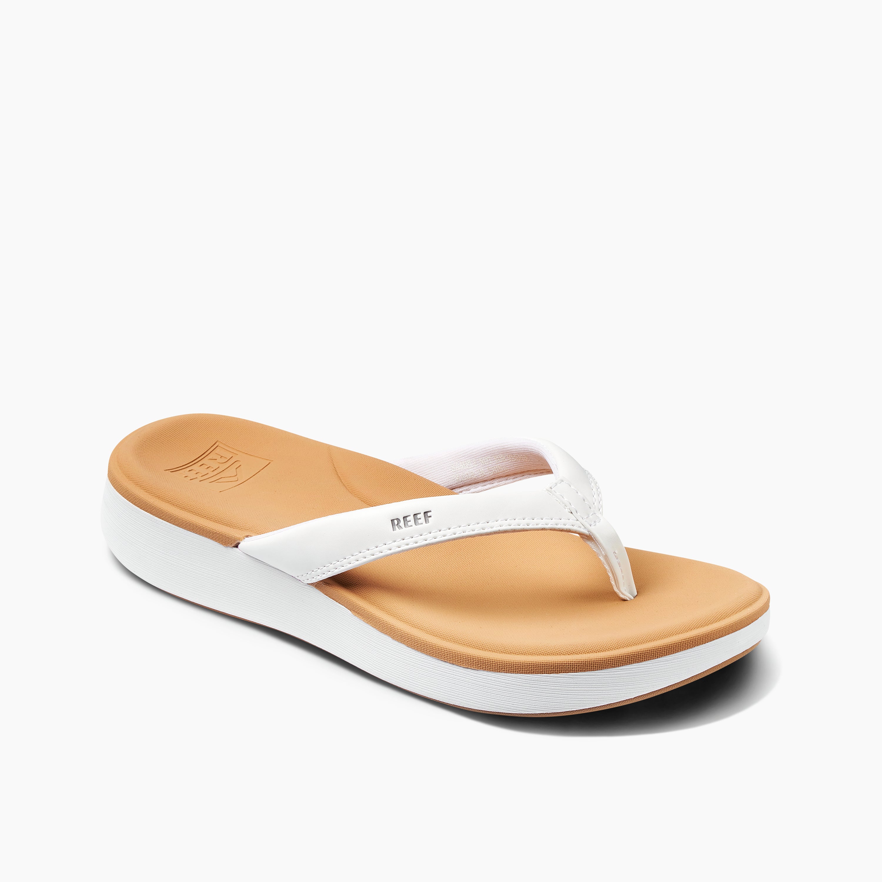 Reef Women's Cushion Cloud In White/Tan M