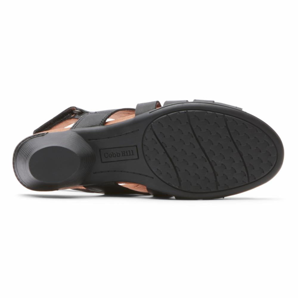 Cobb Hill Women's Wov Sandal Laurel Black M