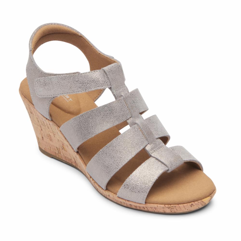 Rockport  Women's Briah New Gladiator Briah Silver M