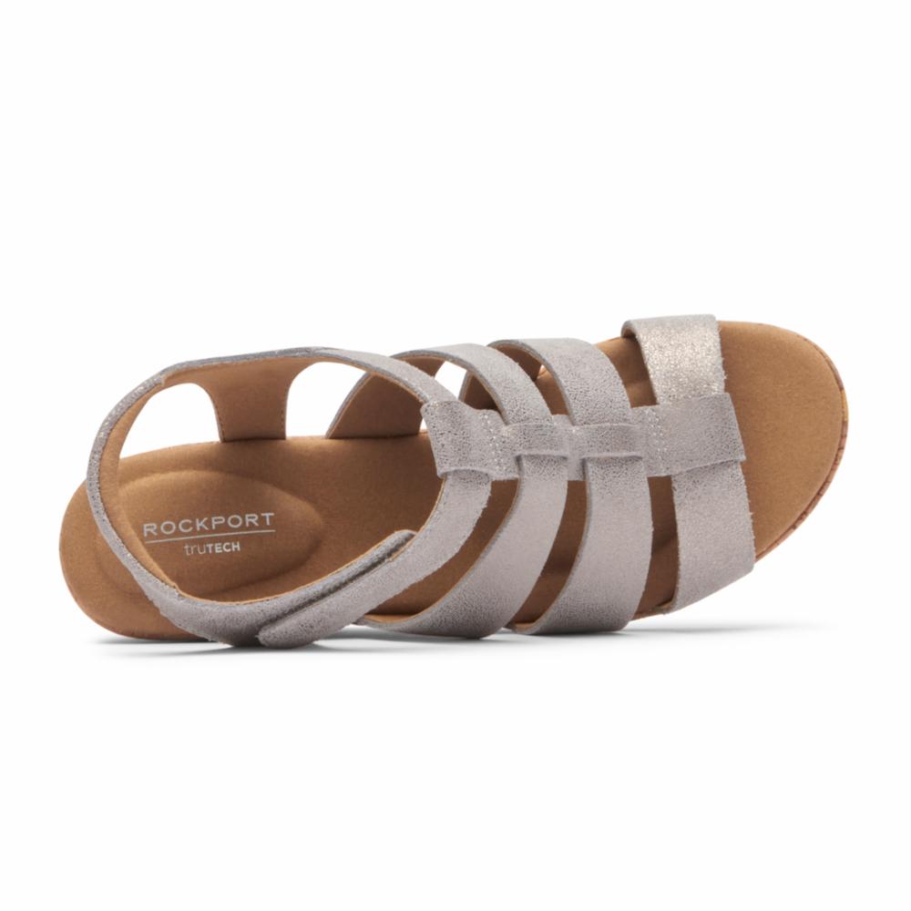 Rockport  Women's Briah New Gladiator Briah Silver M