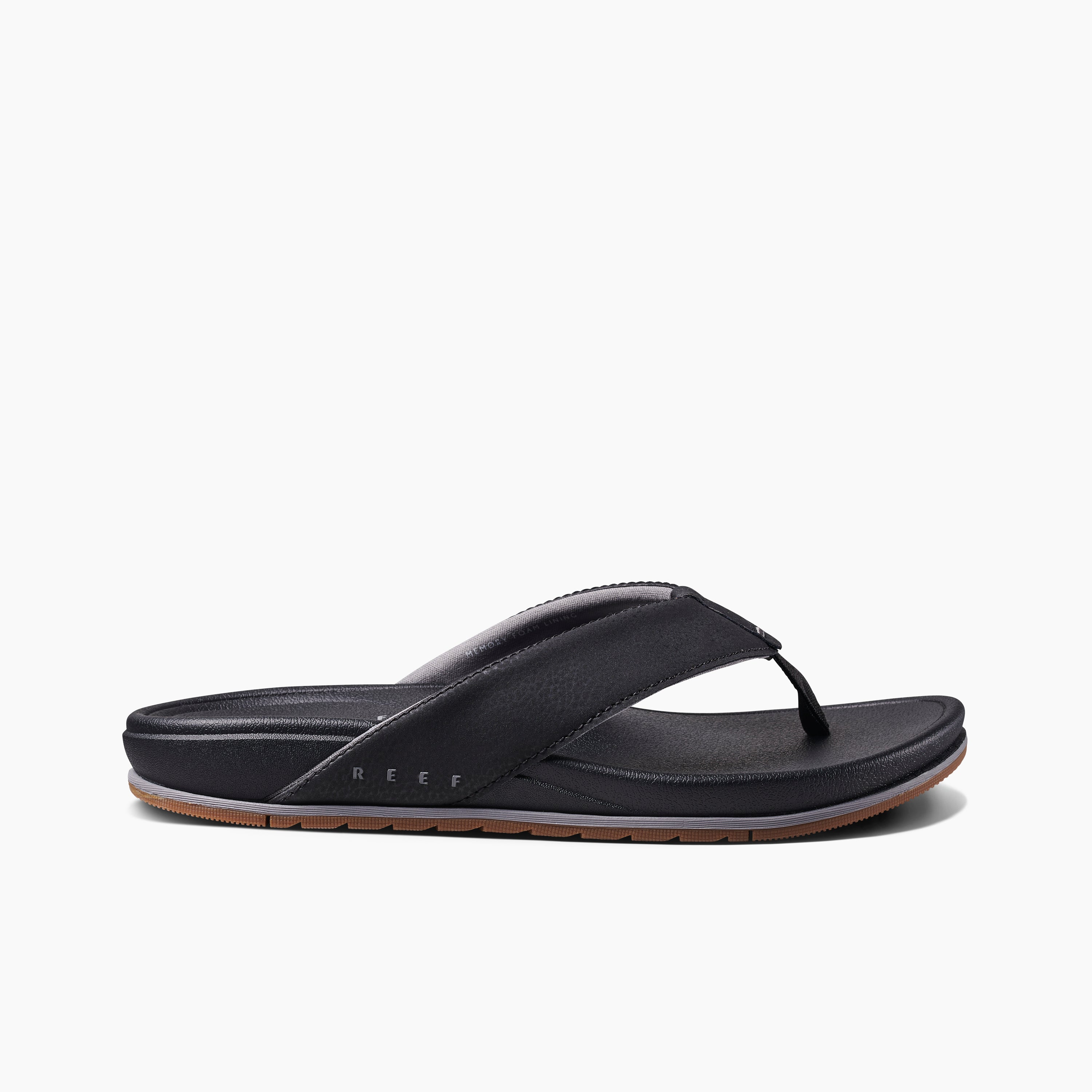 Reef Men's Cushion Bonzer In Black/Gum M