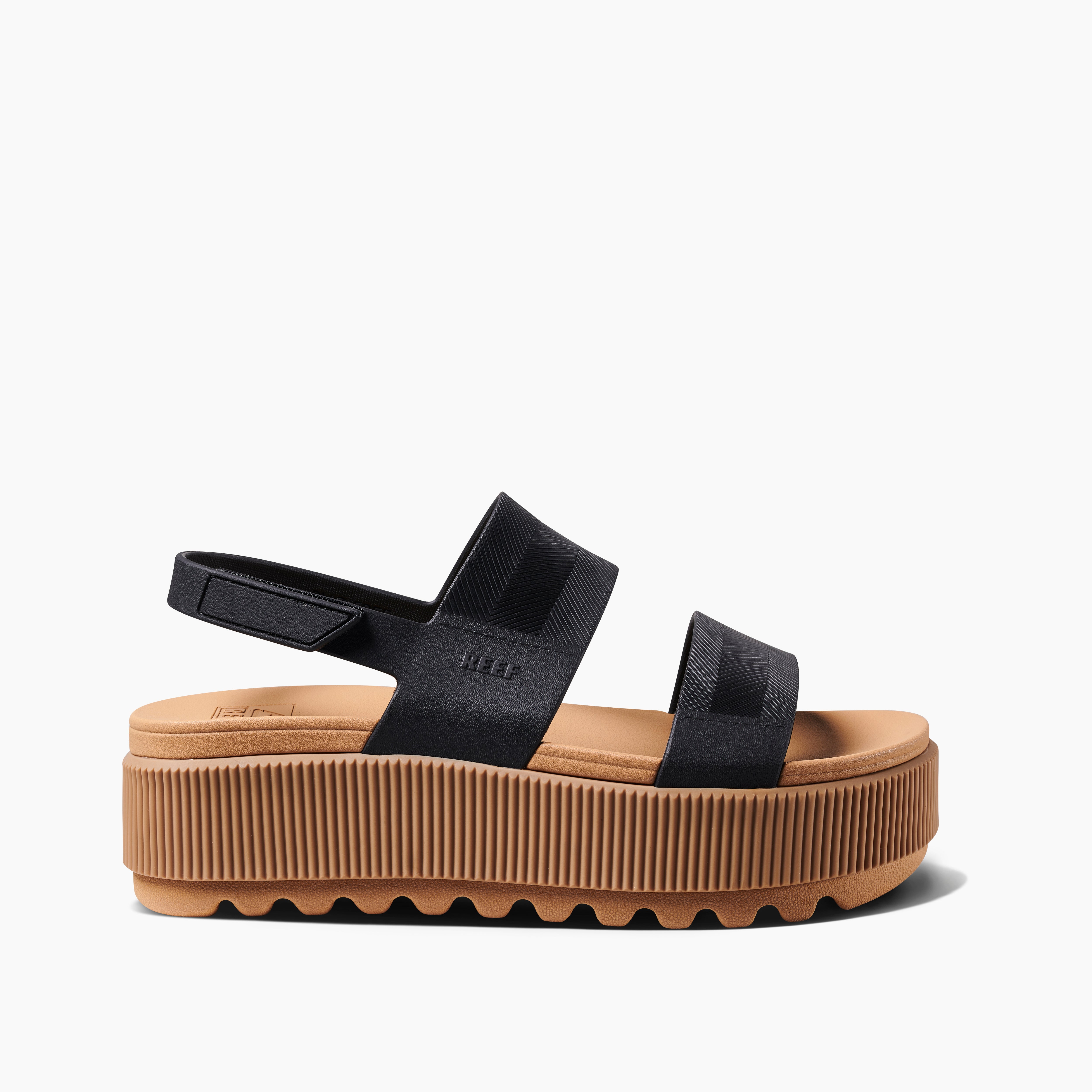 Reef Women's Water Vista Higher In Black/Tan M