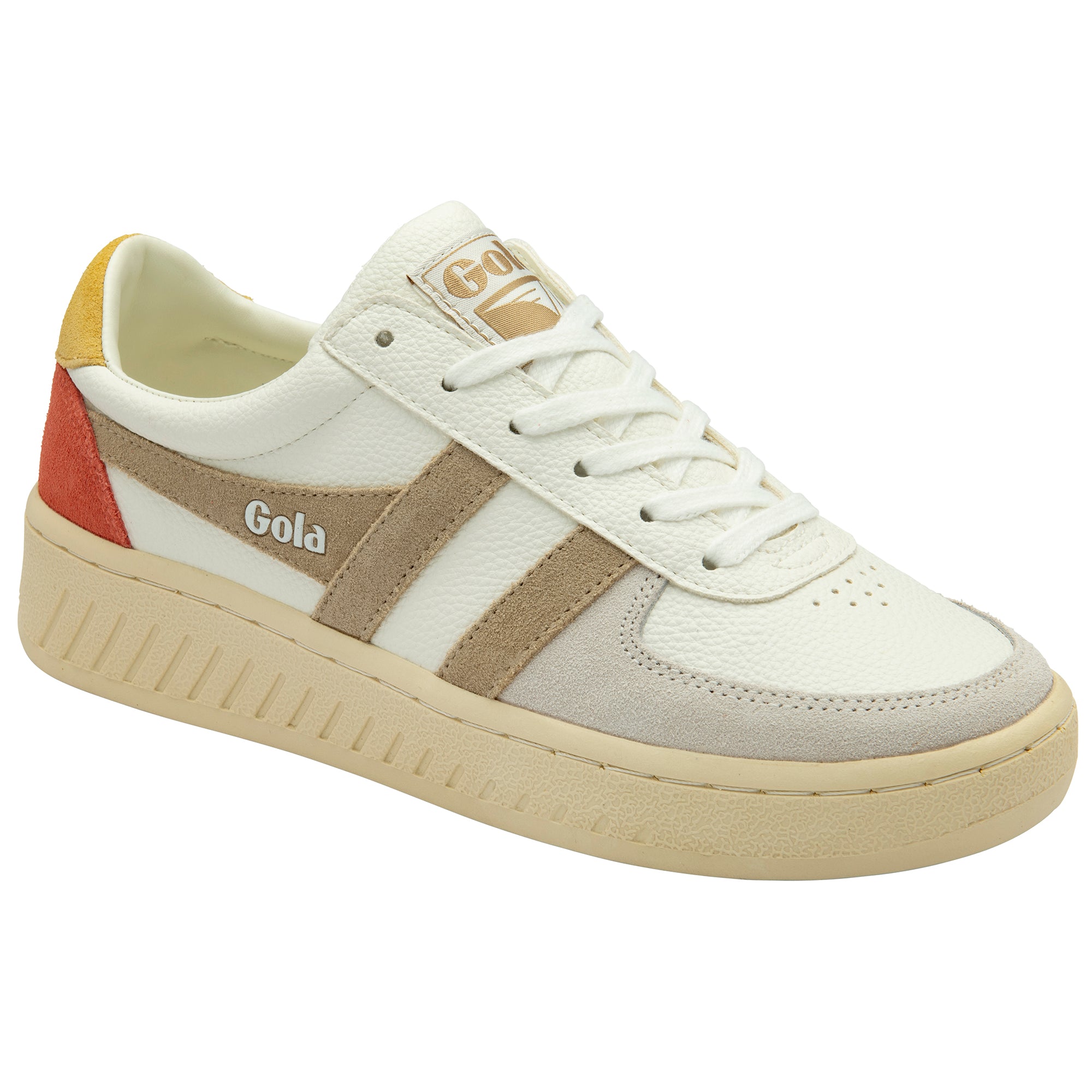 Gola Women's Grandslam Trident In White/Bone/Flax M