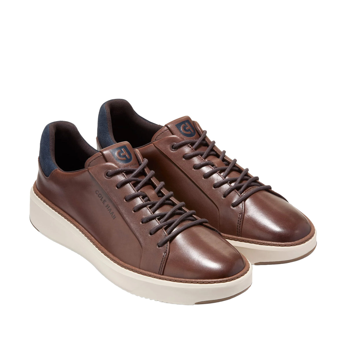 Cole Haan Men's Grandpro Topspin Sneakers in Chestnut/Navy Blazer