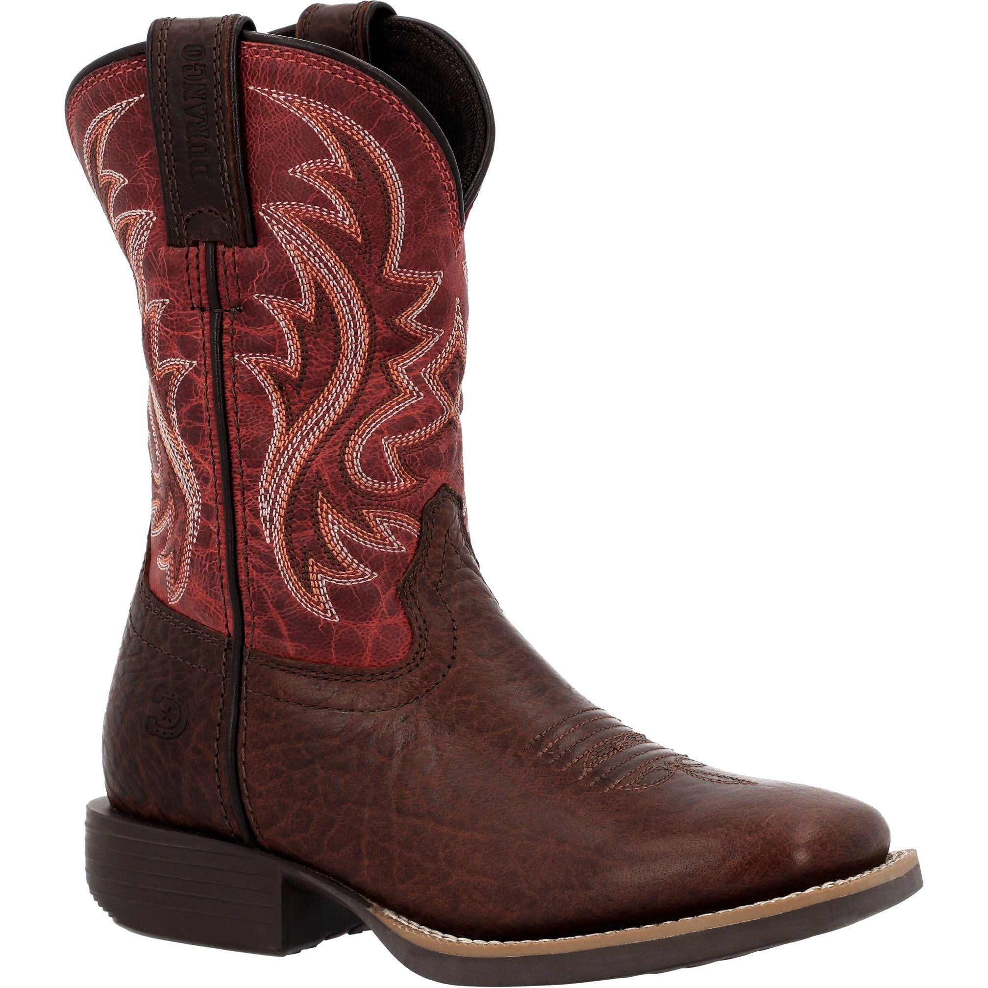 Durango Kids' Shyloh Big Kid 8" Square Toe In Mahogany/Dynamite M