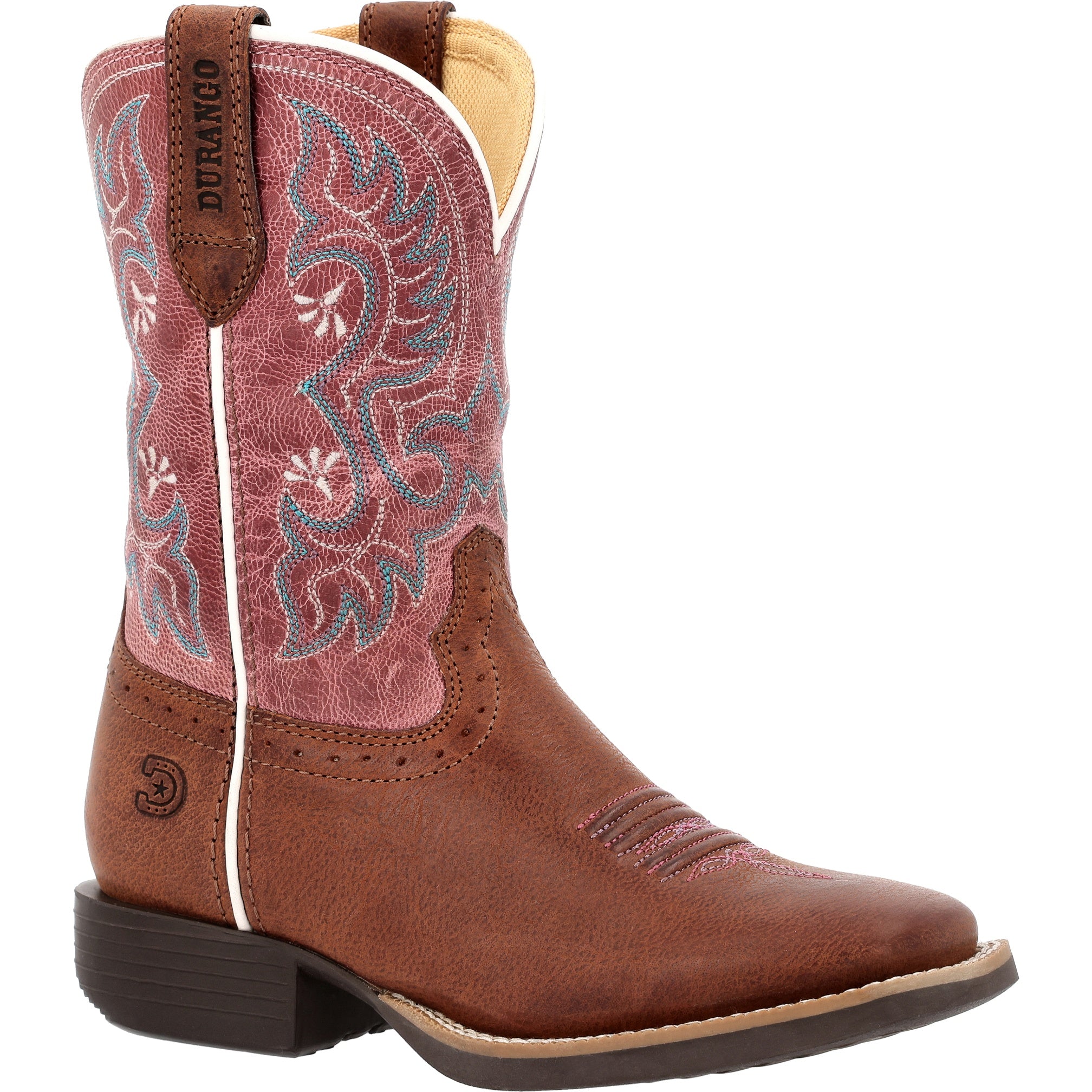 Durango Kids' Shyloh Little Kid 8" Square Toe In Rusty M