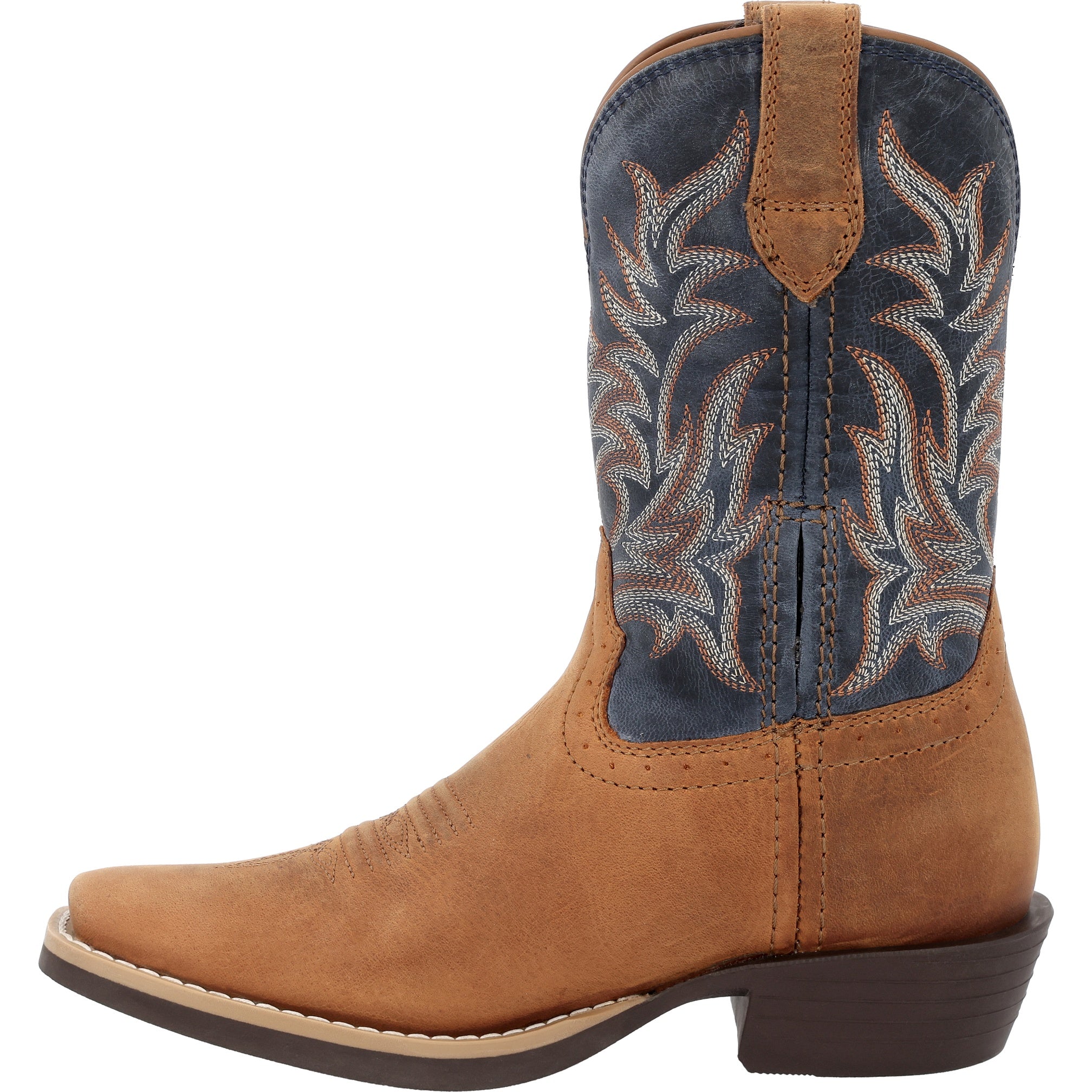 Durango Kids' Shyloh Big Kid 8" Cutter Toe In Brown/Demin M