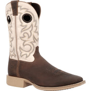 Durango Men's Shyloh 11" Square Toe Pullhole In Brown/Cream W
