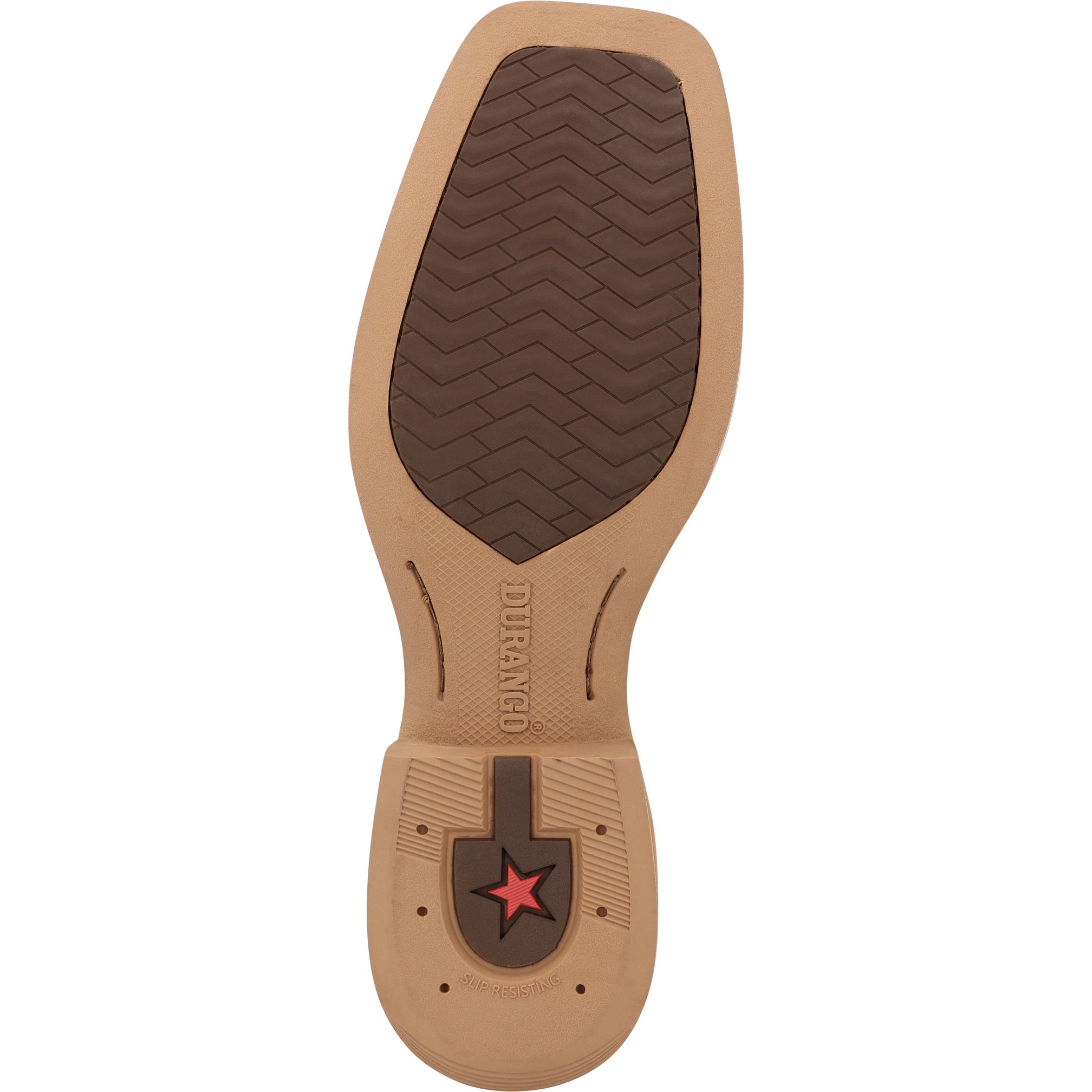 Durango Men's Shyloh 11" Square Toe Pullhole In Brown/Cream M
