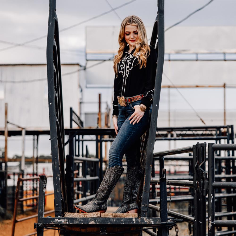 Durango Women's Crush S 16 In Western Fashion Boot Crush Black M