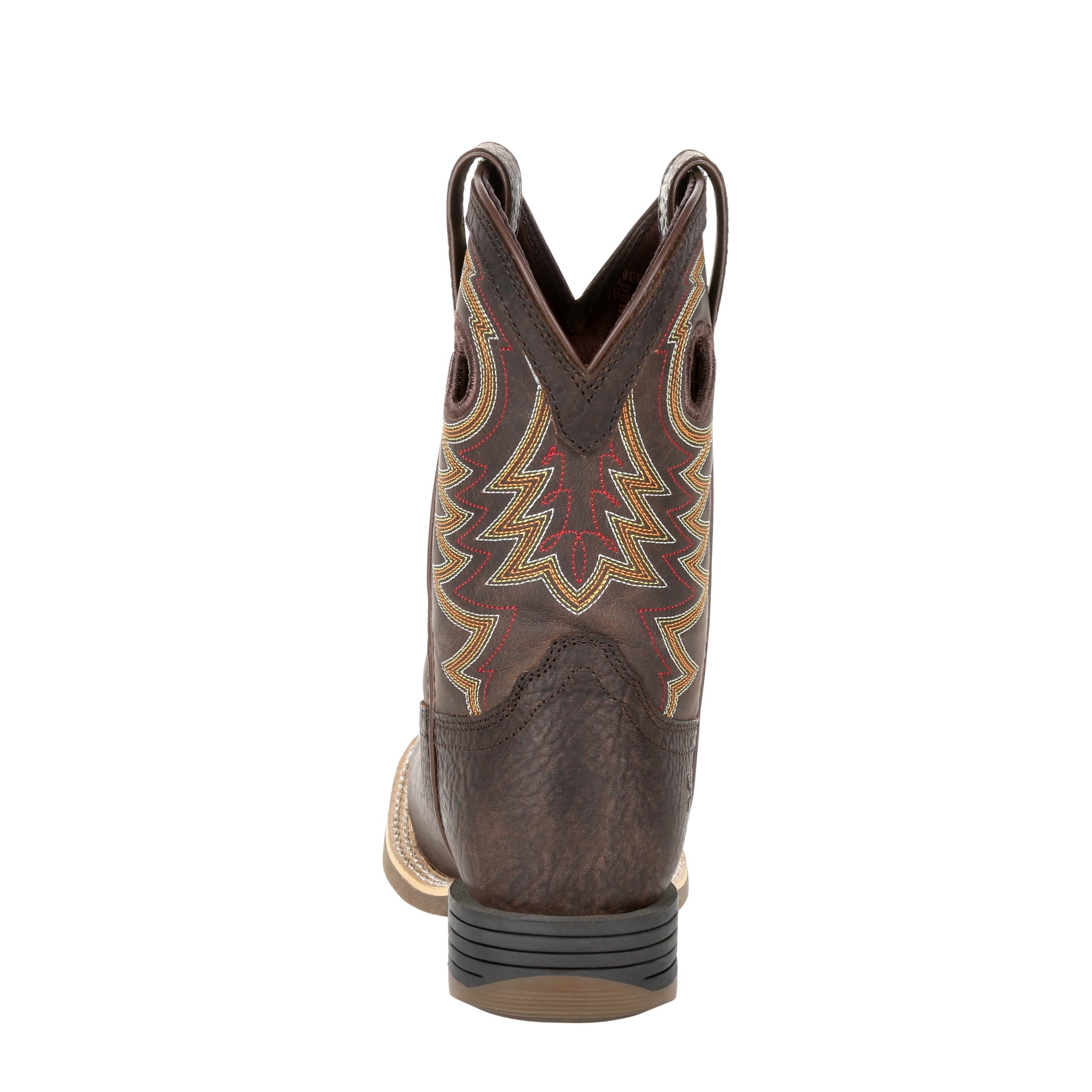 Durango Kids' Lil Rebel Pro Big Kid 8" Square Toe Western In Dark Brown M