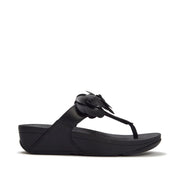Fitflop Women's Lulu Flower Toe-Post Sandals in Black
