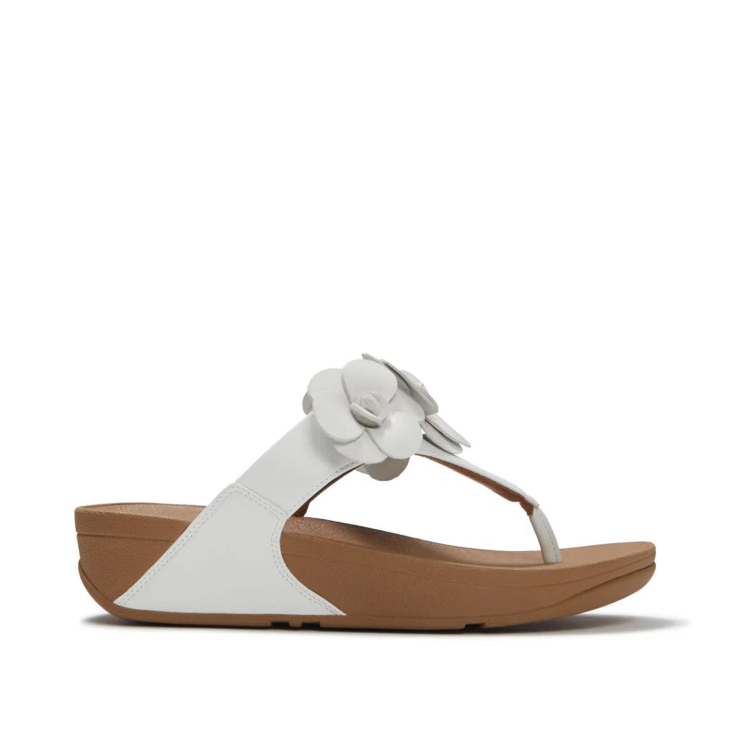 Fitflop Women's Lulu Flower Toe-Post Sandals in Urban White
