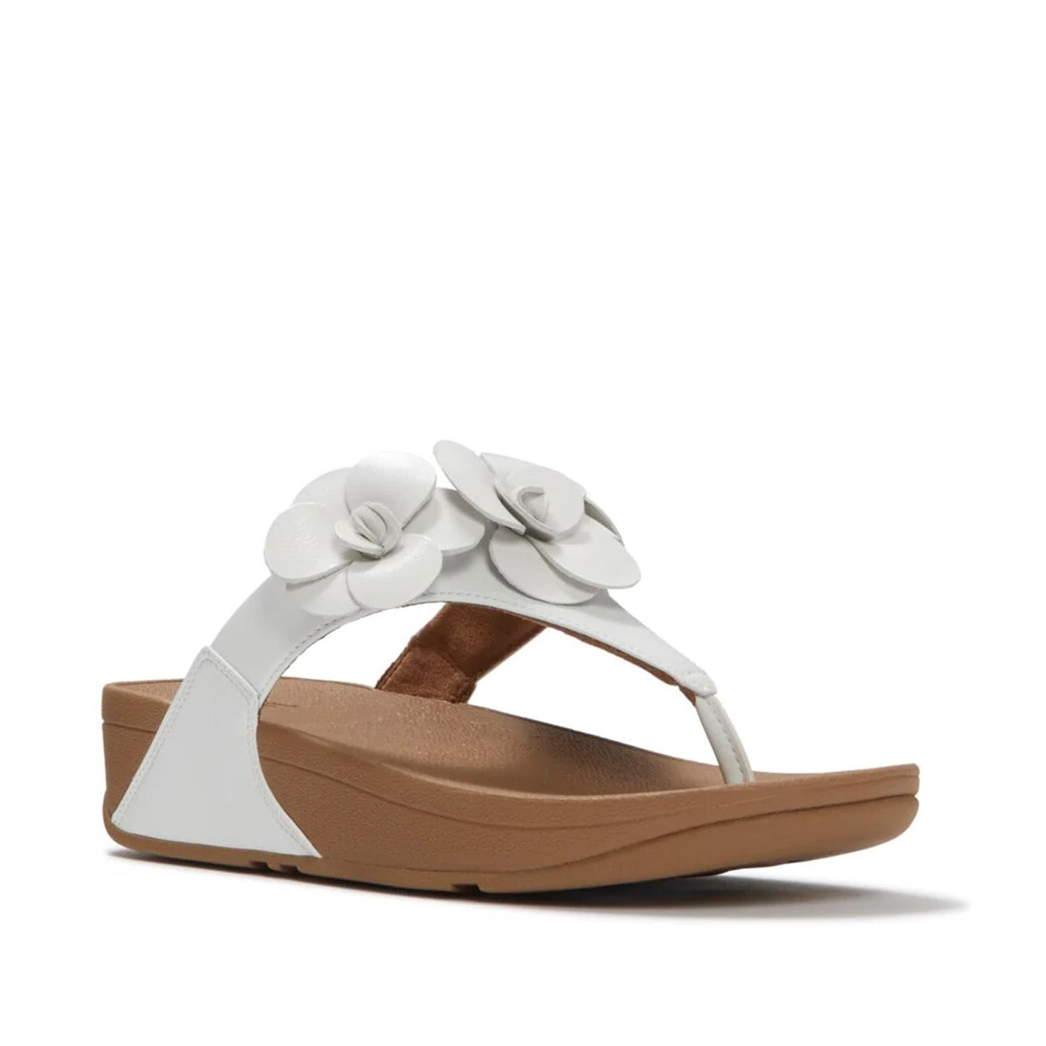 Fitflop Women's Lulu Flower Toe-Post Sandals in Urban White
