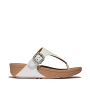Fitflop Women's Lulu Crystal Buckle Toe-Post in Urban White