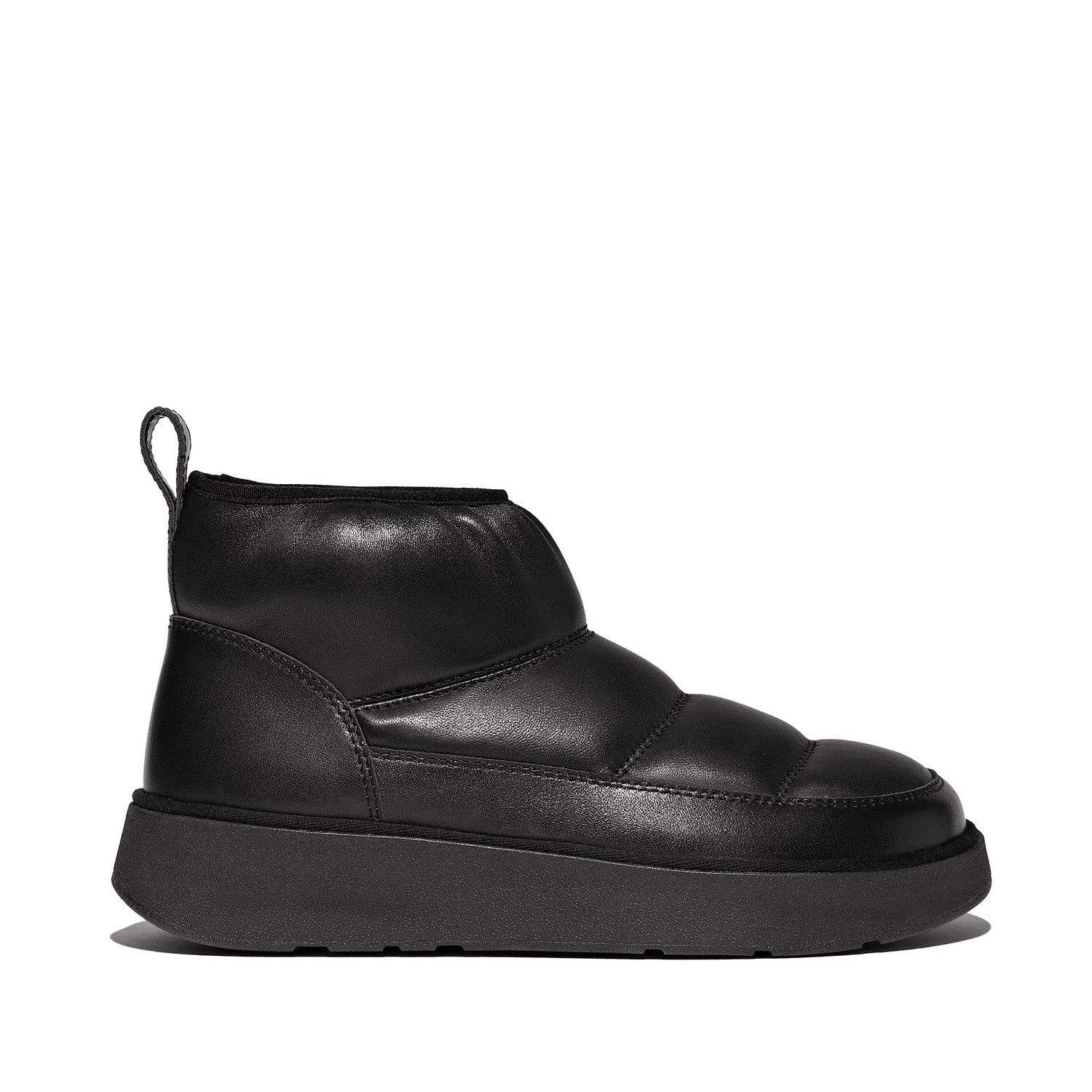 Fitflop Women's Gen-FF Padded Soft Leather Booties in All Black