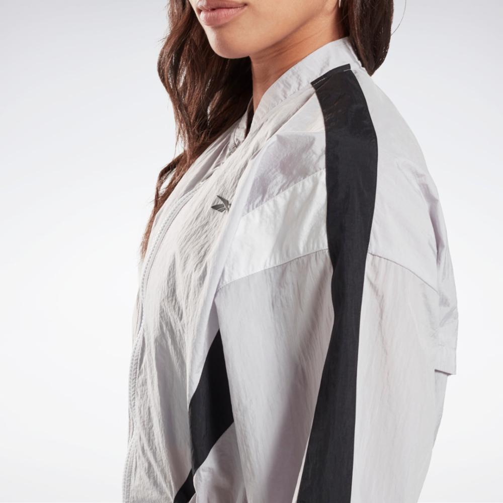 Reebok Apparel  Women's Sh Woven Jacket Reebok Training App Women Grey Reg