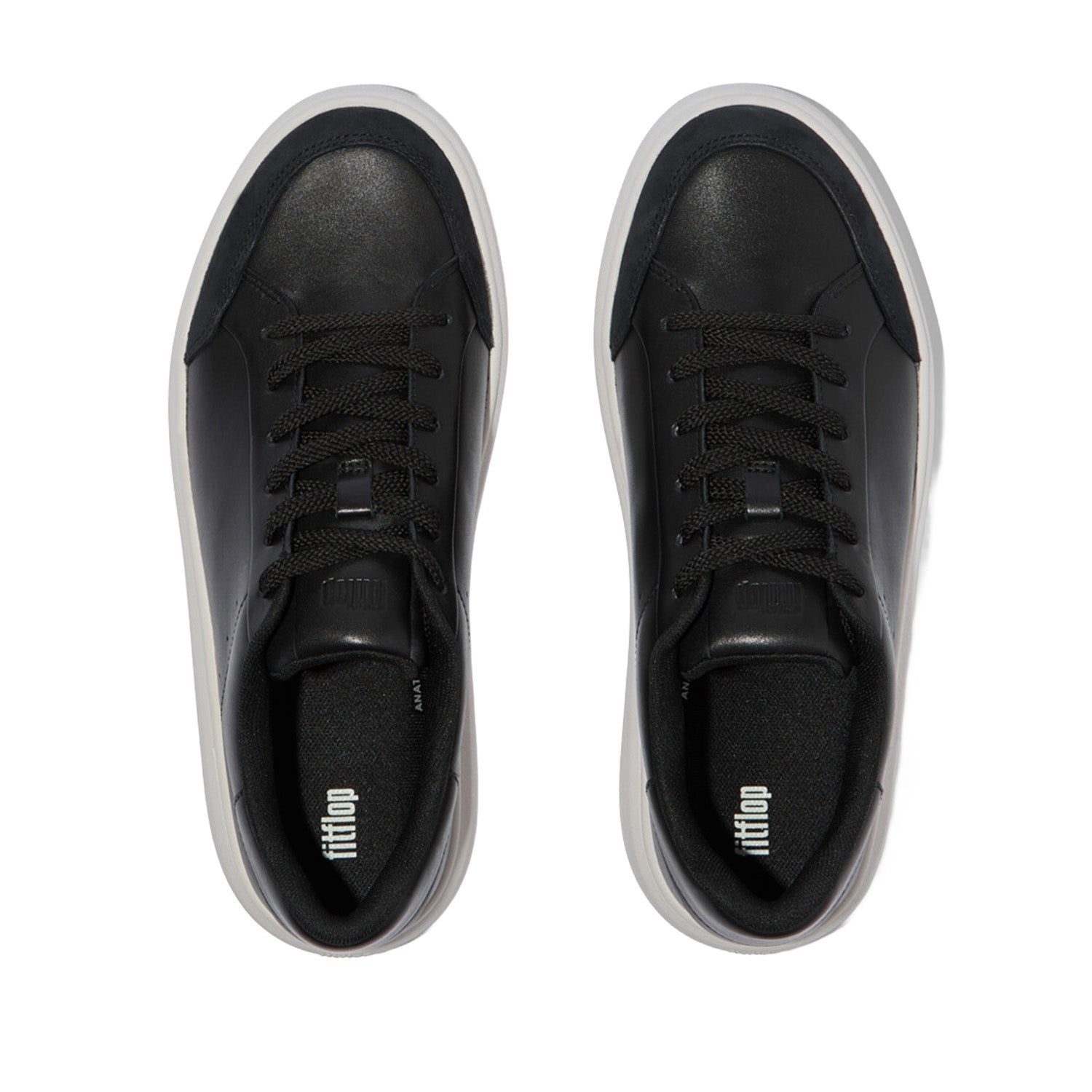 Fitflop Women's RTG Leather/Suede Trainers in Black