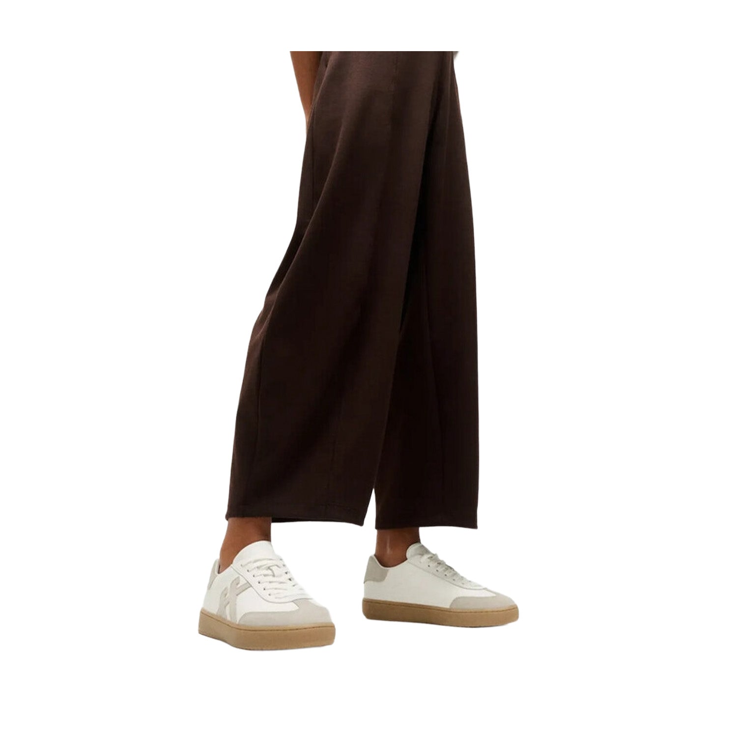 Fitflop Women's The Dash T-Toe Leather/Suede Trainers in Urban White Mix