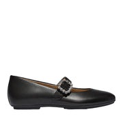 FitFlop Women's Delicato Crystal-Buckle Leather Mary Janes in Black