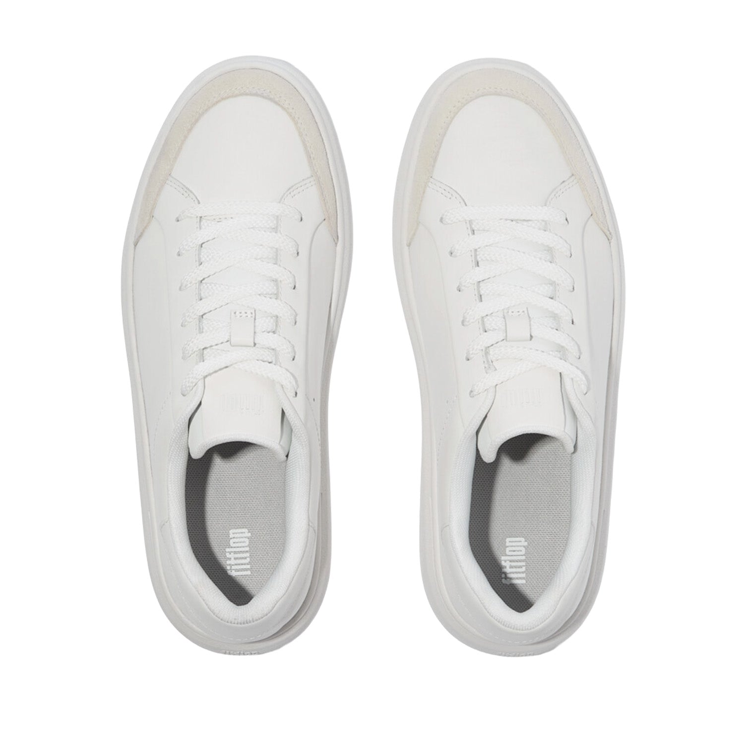 Fitflop Women's RTG Leather/Suede Trainers in Urban White