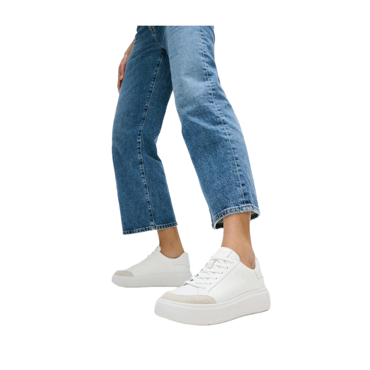 Fitflop Women's RTG Leather/Suede Trainers in Urban White