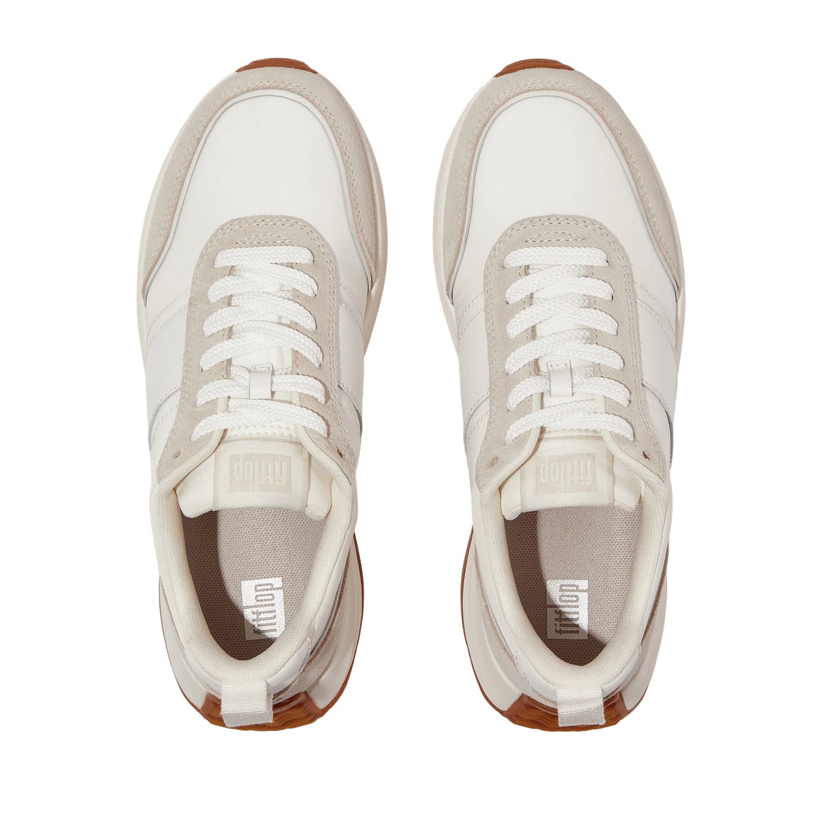 FitFlop Women's F-Mode Flow Sneaker in Egret Mix