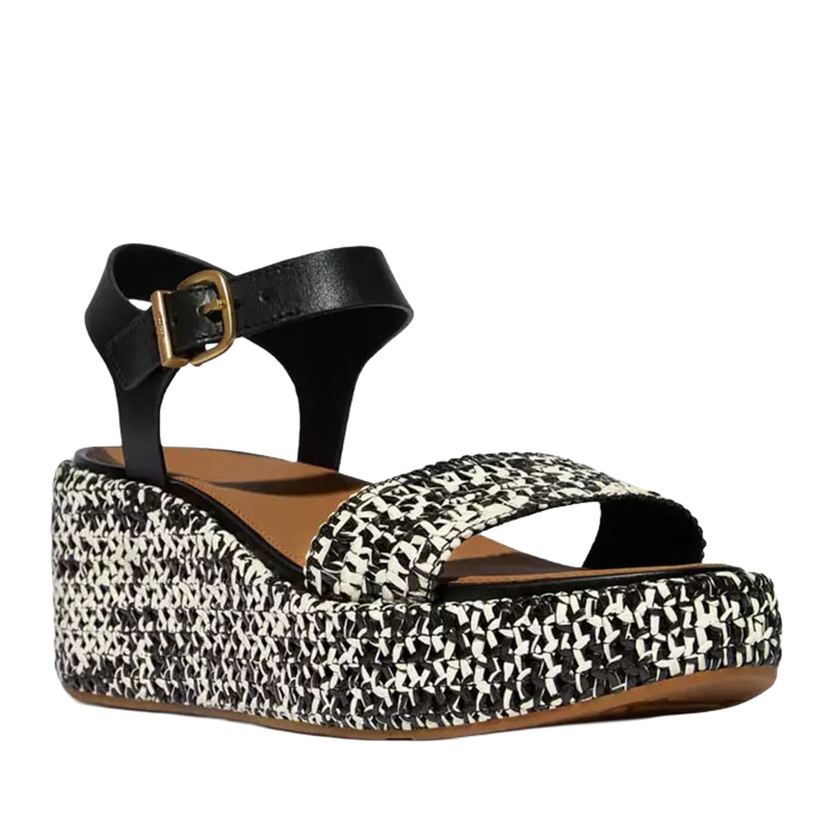 FitFlop Women's Platfforms in Black/Ivory Mix