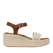 FitFlop Women's Platfforms in Deep Tan/Ivory