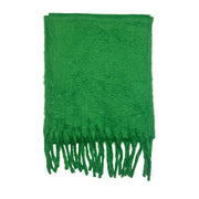 Floof Plush Blanket Scarf in Vibrant Green