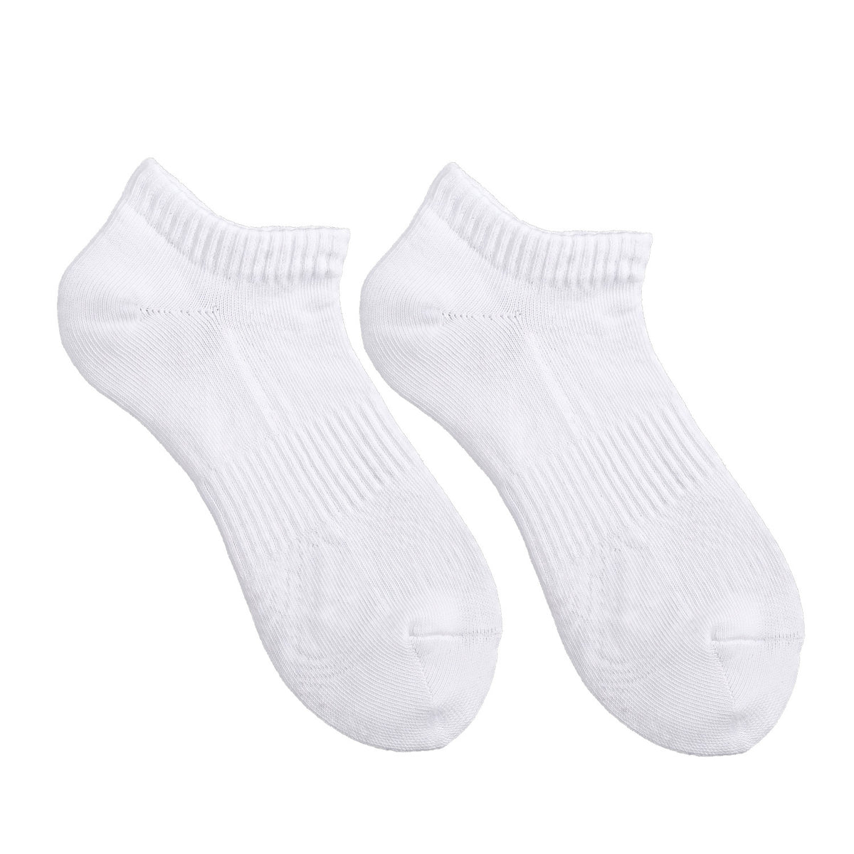 Floof  Comfort Crew Ankle Sock in White