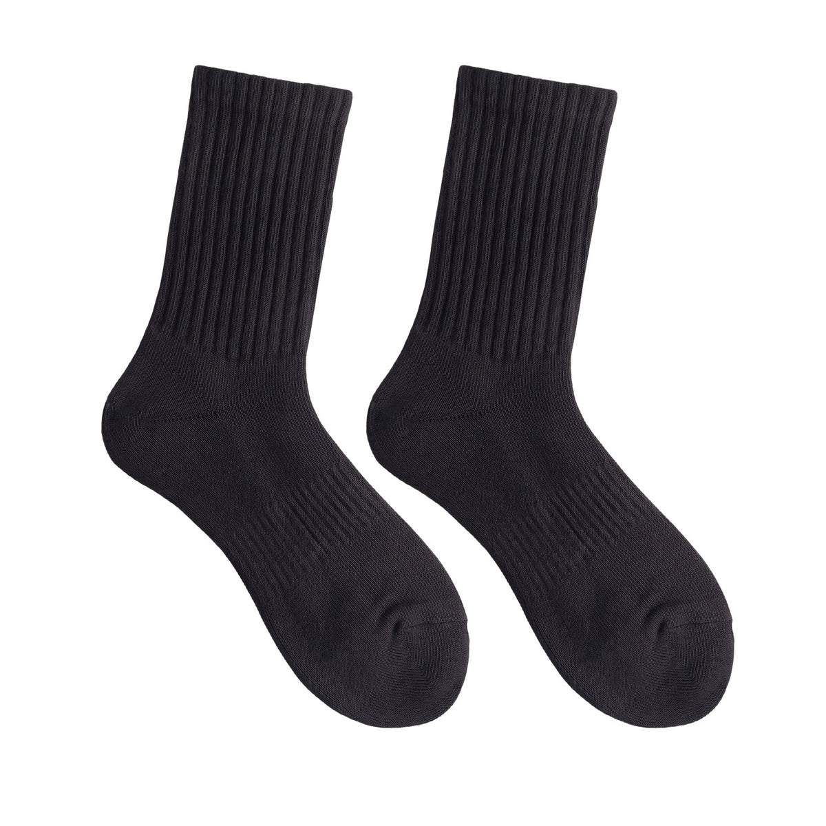 Floof  Comfort Crew Tall Sock in Black