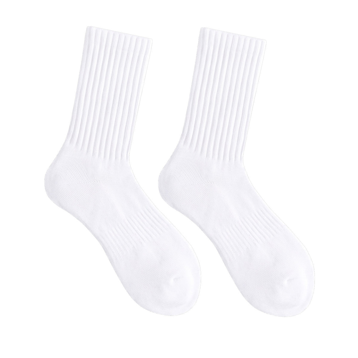 Floof  Comfort Crew Tall Sock in White