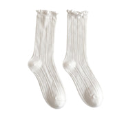 FLOOF For the Frill Tall Sock in White