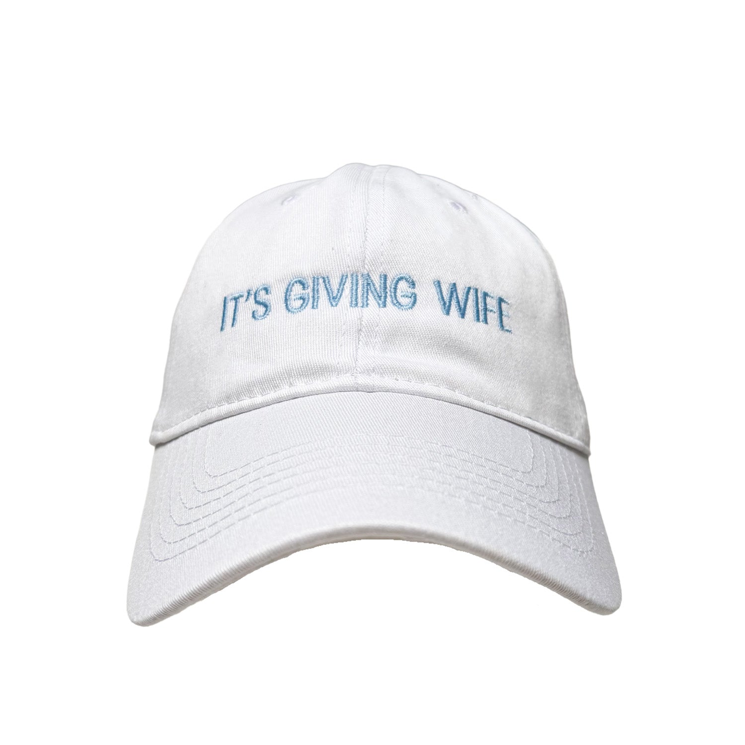 Floof Unisex It's Giving Wife Cap in White