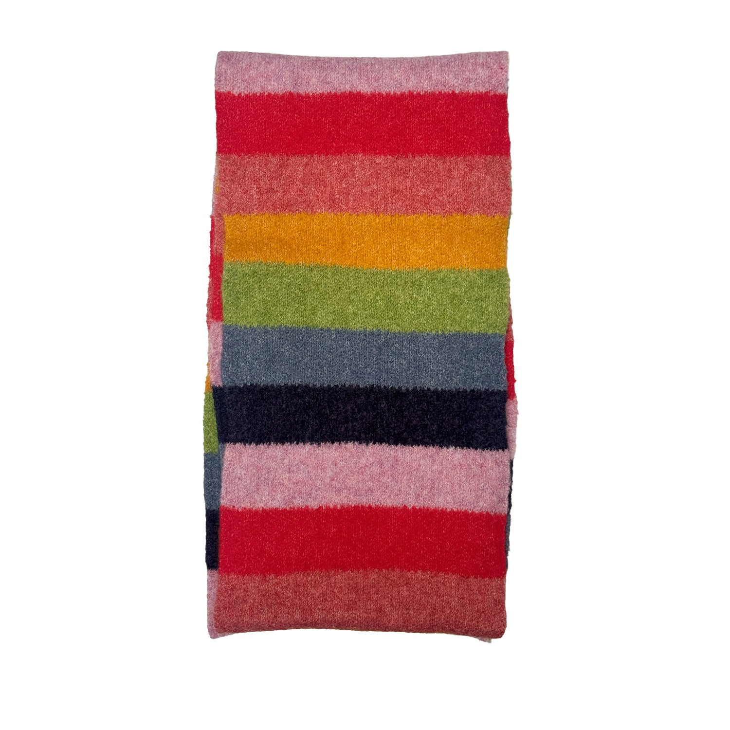Floof Medium Stripe Scarves in Rainbow