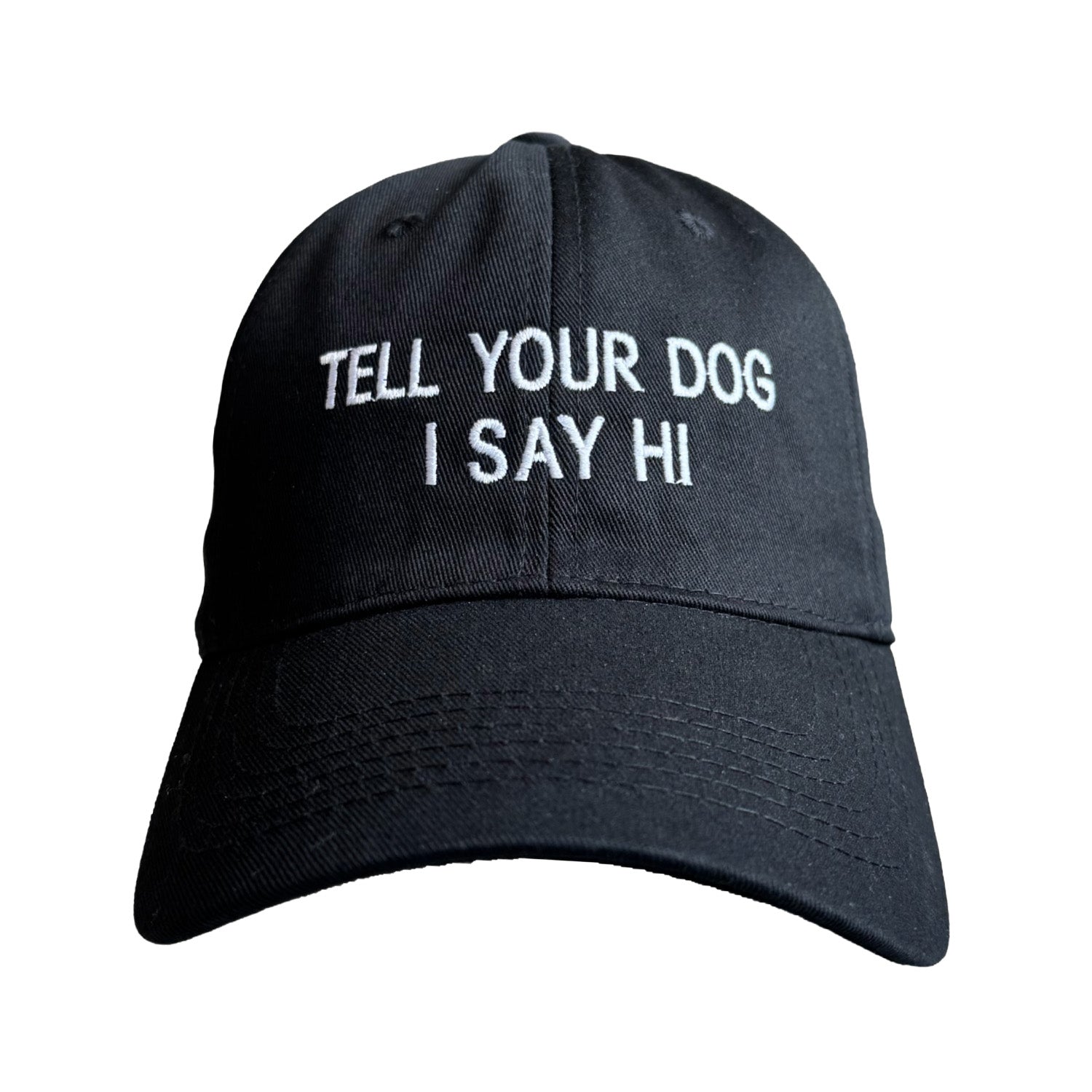 Floof Unisex Tell Your Dog Hi Cap in Black