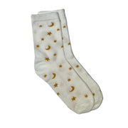 Floof Constellation Socks in White Gold
