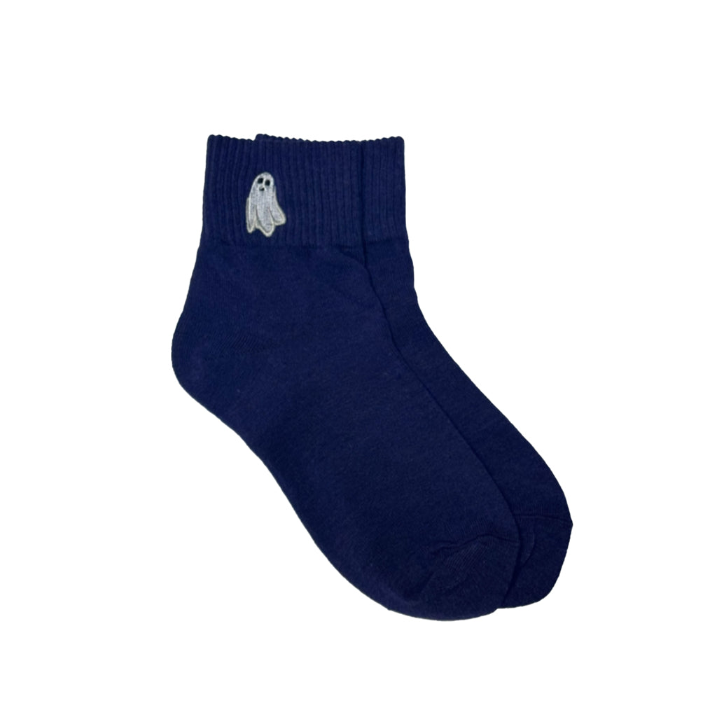 Floof Halloween Socks in Blue Ghost