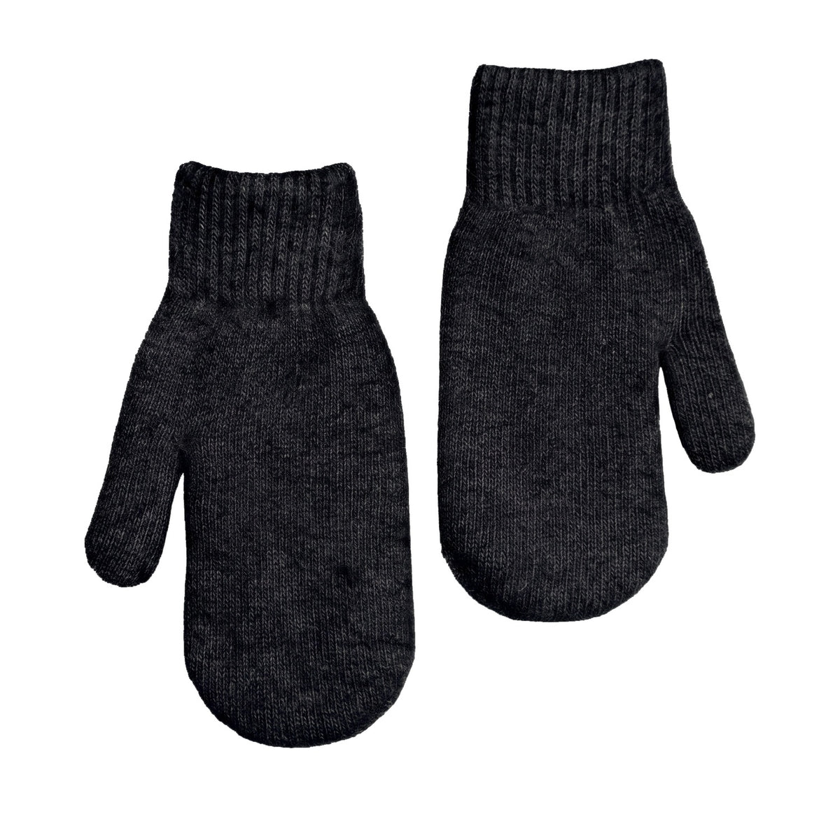 FLOOF Women's Wool Mittens in Black